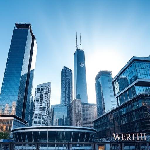 The modern glass and steel Starlight Streams headquarters building in downtown Chicago.